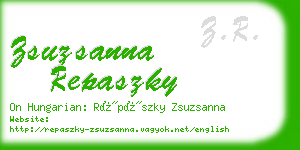 zsuzsanna repaszky business card